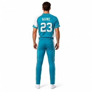 Custom Team Baseball Uniform Men Jersey Pants Set Sublimation Full Button Performance Sportswear OEM Private Label Manufacturer - Product Image 2