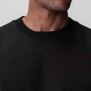 T-shirt Homme Personnalisé en Coton Lourd 100% Lavé à l'Acide, Coupe Oversize Respirante, Col Rond, Manches Courtes Imprimées, Style Streetwear Uni - Product Image 2