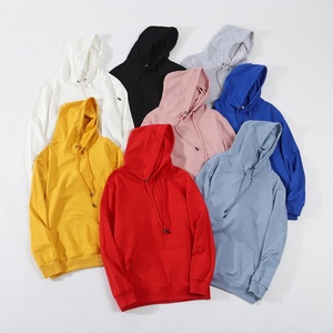 Vente en gros d'usine de haute qualité 360gsm 100% coton doublé polaire conception de logo personnalisé unisexe vierge essentiel sweats à capuche pour hommes femmes - Product Image 5