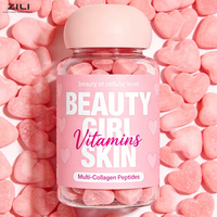 Gummies de collagène sans sucre à marque privée avec biotine et vitamine C pour la croissance des cheveux, les soins de la peau et la beauté – Complément de collagène