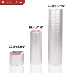 Nastro impermeabile butilico 19.68 \ "X 32.8 \" nastro di riparazione in metallo a tenuta stagna per esterni per barca RV tenuta EDPM tetto perdita riparazione - Product Image 5
