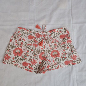 High Quality Stitched Printed Fabric Women's Short With Elastic Drawstring Waist Casual Outer Wear Short Bottom <b>Comfy</b> Sleepwear - Product Image 2