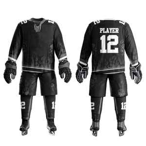 Servicio OEM, Uniforme de Hockey sobre Hielo Hecho en Pakistán para Unisex, Personalizado, 100% Poliéster, Tejido Suave Ecológico, Cálido y Ligero - Product Image 5