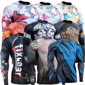 MMA custom Sublimated Long sleeve Rash Guard - Product Image 4