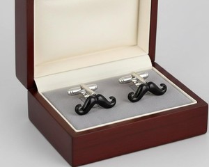 Mancuernillas Personalizadas de Lujo para Hombre |   Mancuernillas de Acero Inoxidable y Plata de Ley 925 |   Joyería al por mayor para puños de camisa de negocios y bodas - Product Image 2