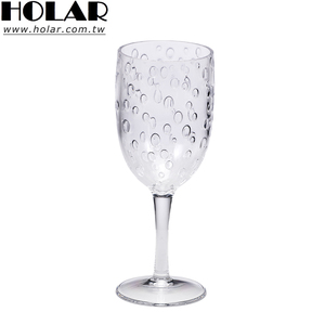 [Holar] Verres à vin en plastique de 14 oz, fabriqués à Taïwan, design bulle, clarté similaire au verre, pour l'hôtellerie, la restauration et les restaurants - Product Image 1