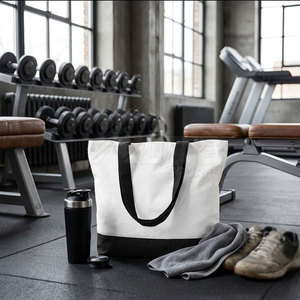 Customizable Large Capacity Sports Travel Tote Gym Bag Durable Nylon Lining <b>Adjustable</b> <b>Strap</b> for Gym Sessions Weekend Travel - Product Image 5