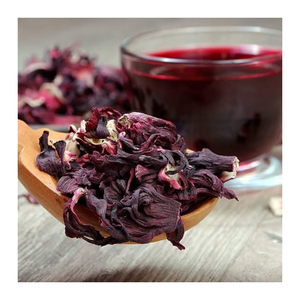 Fleurs d'hibiscus séchées pour boisson de Noël au sureau, couleur rouge naturelle, garniture pour cocktail sans alcool, thé des fêtes, Vietnam - Product Image 2