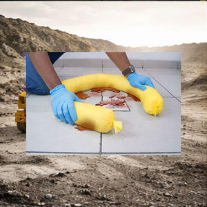 Chaussette absorbante chimique en PP Meltblown jaune, petite barrière 400, pour la gestion des matières dangereuses, directement de l'usine - Product Image 6