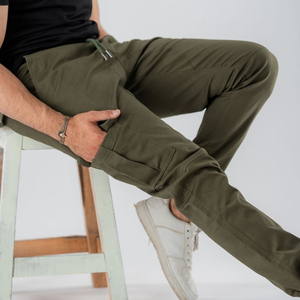 Pantalon utilitaire décontracté pour homme avec plusieurs poches de rangement, idéal pour le travail, les voyages et les activités de plein air - Product Image 5