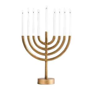 Menorah de Aluminio Única 2026 para el Hogar, Villas, Iluminación de Mesa, Uso Decorativo, Portavelas de Hanukkah, Forma de Árbol, Plateado - Product Image 3