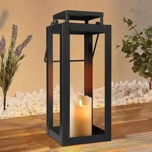 Golden <b>Brass</b> <b>Lantern</b> Candle Holder for Home Decoration Indoor Outdoor Use Durable Metal Design - Product Image 3