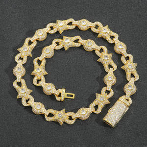 Collar de Cadena con Diamantes Engastados Personalizado, el Más Vendido, con Acabado Premium para Eventos de Moda Urbana y Estilo de Celebridades - Product Image 6