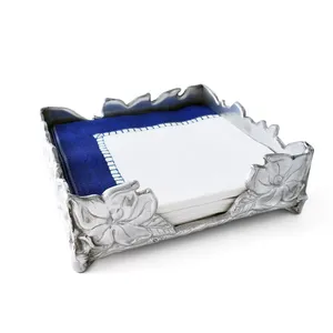 Porte-serviettes en métal fait main moderne pour le marché britannique, élégant support de mouchoirs de table, organisateur de serviettes carré artisanal ZAHID EXPORTS - Product Image 4