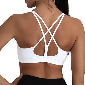 Soutien-gorge de sport pour femme, grande taille, respirant, sans couture, couleur unie, haut de fitness, dernière conception, respirant, vente chaude - Product Image 4