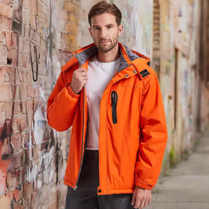 Veste de chasse unisexe doublée en polaire, softshell, camouflage, coupe-vent, imperméable, avec logo sur le devant, doublure en polyester - Product Image 5