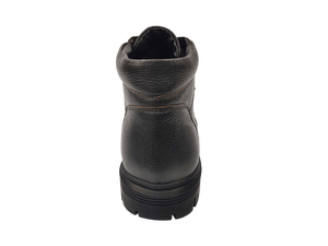 Botas Chukka de Tobillo para Hombre, de Cuero Genuino Negro, con Cordones, Punta Redonda, Suela de Goma Antideslizante, Entresuela de EVA, para Todas las Temporadas - Product Image 2