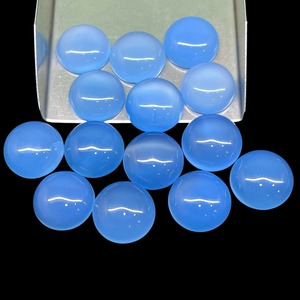 Calcedonia Azul Natural, Cabujón Redondo de 14mm 15mm, Piedra de Calcedonia Azul, Gemas Sueltas, Precio al por Mayor, para Fabricación de Joyería - Product Image 4