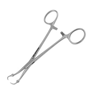 Pinzas de acero Roeder para huesos pequeños con pinza perforadora, utilizadas para sujetar toallas, paños quirúrgicos y tejidos. - Product Image 5