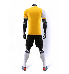 OEM Personalizado, Liso, en Blanco, con Rayas, Messi # 30 uniformes de fútbol, camisetas de fútbol 100% poliéster con bloques de color - Product Image 3