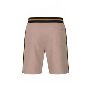 EKIN IMPEX Men's Casual Polo Shirt And Shorts <b>Set</b> Beige With Black And Orange Trim Breathable <b>Knitted</b> Summer Wear T Shirts <b>Set</b> - Product Image 6