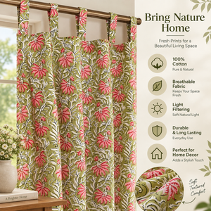 Lightweight Pastoral Window Treatments | Wholesale 100% Cotton Sheer Curtains | Eco Friendly Privacy Curtains for Living room - Product Image 5