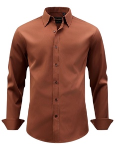 Camisa Formal de Manga Larga con Cuello, 100% Algodón, Camisas de Vestir para Hombre, Manga Larga para Hombre, Uniforme de Trabajo de Calidad - Product Image 5
