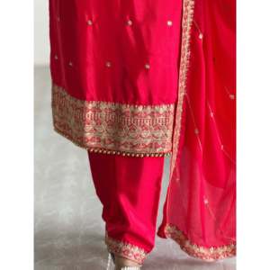 Belle fête porter haut bas fantaisie Dupatta ensemble pour femmes - Product Image 5