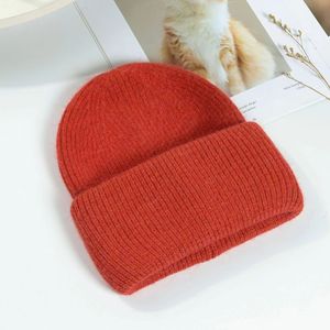 Gorro de Punto Personalizado para Mujer, de Pelo de Conejo, Lana de Angora, con Puño, Elegante, con Logotipo Bordado, Cálido, para Uso en la Playa, de Mohair - Product Image 4