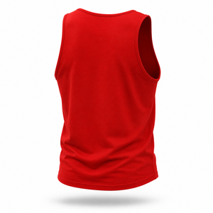 เสื้อกล้ามออกกำลังกายสีแดงสำหรับผู้ชาย เสื้อกีฬาฟิตเนสแห้งเร็วสำหรับการฝึกซ้อมและเล่นกีฬา - Product Image 3