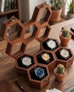 กล่องใส่นาฬิกาไม้โรสวูดอินเดียทำมือ 5 ช่อง ลายนูนบนโต๊ะ-Awesomecraft 5 Original Imahzg25azkdvr7w - Product Image 3