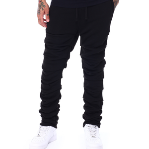 Men's Black <b>Slim</b> Fit Lightweight High Street Sweatpants Elastic Waist Drawstring Casual <b>Joggers</b> Side Pockets Breathable Cotton - Product Image 1