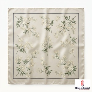 Écharpe carrée pour femme imprimée sur mesure, tissu léger et doux, accessoires de mode, fabricant OEM ODM, tissu personnalisé Crete - Product Image 2