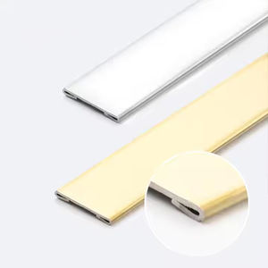 Fabricant de garnitures murales en acier inoxydable en forme de U 12mm avec brosse métallique pour la cuisine, la salle de bain et le salon. - Product Image 2