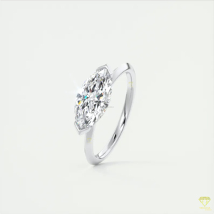 Handmade Marquise Cut <b>Ring</b> With Elegant <b>Solitaire</b> Design And Premium Jewelry Finish - Product Image 5