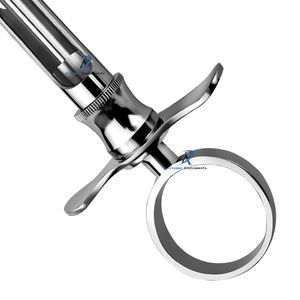 1.8CC Dental Aspirating Syringe One Ring Finger Rest Stainless Steel Injection Syringe Reusable Instrument <b>Tool</b> - Product Image 4