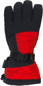 <b>Ski</b> <b>Gloves</b> Full Finger Black <b>White</b> PU Leather Thermal Insulated Adjustable Wrist Strap Unisex Winter Outdoor - Product Image 6