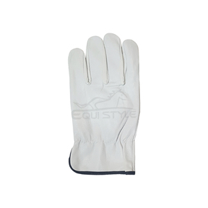 Gants de sécurité au travail en cuir de vachette blanc anti-coupure pour la protection des mains, gants de sécurité industriels en gros - Product Image 2