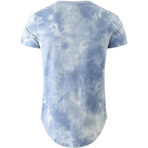 Vente en gros de t-shirts à manches courtes teints par cravate pour hommes de haute qualité 95% coton 5% spandex style hip hop tissu tricoté sur mesure - Product Image 6