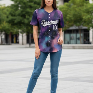 Camiseta de Softbol de Alta Calidad para Mujer, Secado Rápido, Transpirable, 100% Poliéster, Manga Corta, Personalizable con Nombre de Equipo, Fusión sin Costuras - Product Image 3