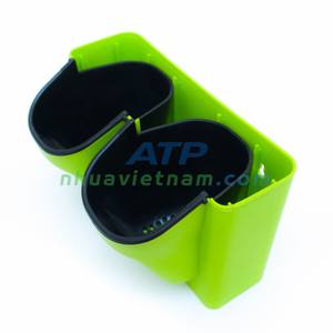 Maceta de plástico doble Durable Ligero Resistente a grietas con drenaje Perfecto para plantas de interior Decoración de jardín al aire libre - Product Image 6