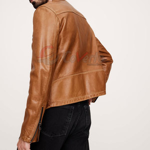 High Quality <b>Leather</b> <b>Jacket</b> Customized Logo <b>Leather</b> <b>Jacket</b> Fashion Clothing <b>Leather</b> <b>Jacket</b> For Men - Product Image 2