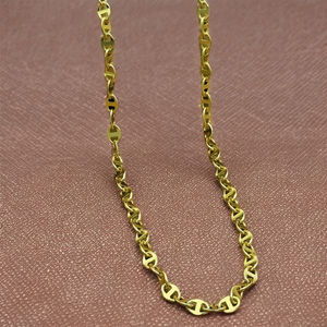 Cadena de Eslabones Marineros Chapada en Oro de 14K, 18K, 24K al por Mayor, Joyería de Diseño Moderno, Cadena de Moda Estilo Marinero - Product Image 3