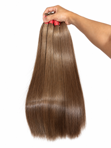 Wholesale Straight Human <b>Hair</b> Bulk <b>Extensions</b> Ombre Blonde Brown for <b>Braiding</b> - Product Image 3