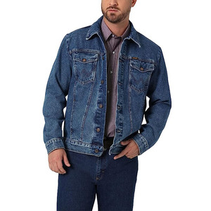OEM 2025 <b>Customized</b> Size Cowboy Hemp Cotton <b>Denim</b> <b>Jacket</b> Eco-friendly Big tall Men's <b>Jacket</b> Causal Wear Men's <b>Jacket</b> for Men - Product Image 1