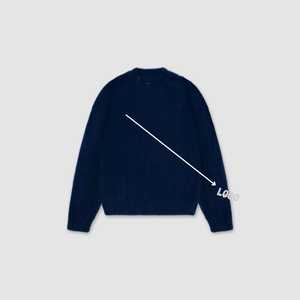 Pull en maille moelleuse à col montant pour l'hiver, vente en gros |   Pull en mohair brossé pour homme |   Tricotage à motifs personnalisés OEM/ODM - Product Image 1