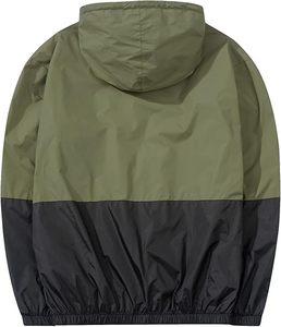 Men's Outdoor <b>Windbreaker</b> Waterproof Hooded Softshell Coat Lightweight Zipper <b>Windbreaker</b> Jackets for Hiking Climbing <b>Camping</b> - Product Image 2