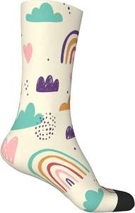 Chaussettes en coton et fibre de bambou personnalisées, anti-bactériennes, sublimées, pour le sport, la mode et la promotion, vente en gros - Product Image 2