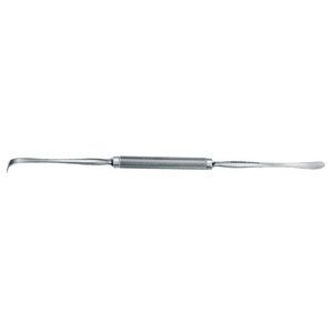 Elevador periostal profesional Obwegeser de 220 mm, instrumento quirúrgico maxilofacial y dental de acero inoxidable de doble punta roma - Product Image 3