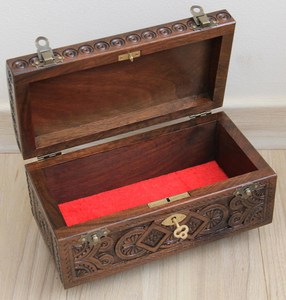 High Quality Low Cost Vintage <b>Wooden</b> Jewelry Chest Customized Design for Necklaces <b>Watches</b> Small Accessories AALIYAN IMPEX - Product Image 1